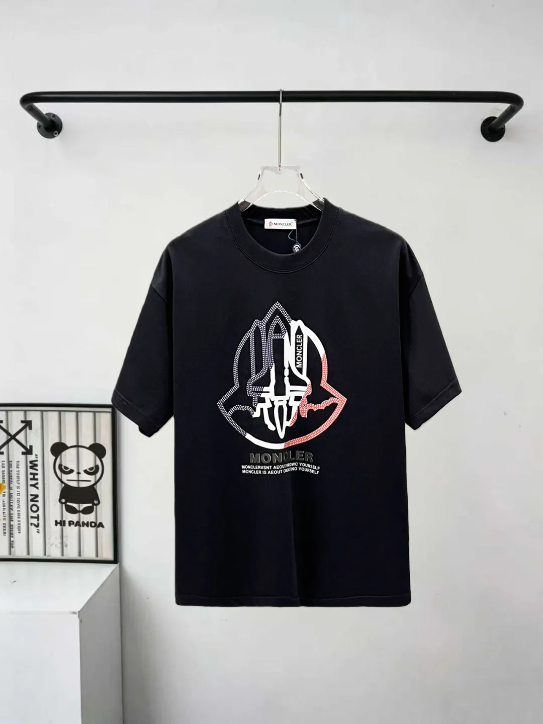 🔥110🔥 logo Logo Same Style T 280 Versatile : Black White Size：S M L XL
